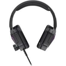 SBN - Store Prime HT403 3.5mm + USB Kablolu Kulak Üstü Rgb Aydınlatmalı Gaming Kulaklık Siyah