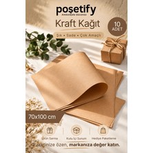 Düz Kraft Paketleme Kağıdı 10’lu | 70X100 cm | Çok Amaçlı Ambalaj Kâğıdı