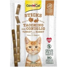 SBN - Store Prime Gimcat Sticks Hindili Tavşanlı Tahılsız Kedi Ödül Çubukları 20 gr