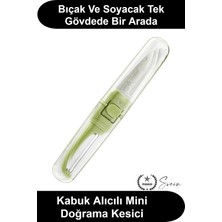 Svein Çift Taraflı Meyve Sebze Bıçağı Soyacak Uçlu Paslanmaz Çelik Kılıflı Mutfak Gereci Salatalık Limon Dilimleme Soyma Aparatı Kamp Piknik Seyahat Için Taşınabilir Pratik Ergonomik Salata Hazırlama Aracı
