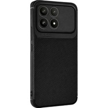 Mabelme Store Xiaomi Poco F8 Pro Uyumlu Auto Focus Karbon Kapak - Siyah
