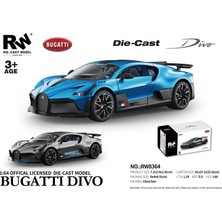 Neva Prime RW8364 1:64 Bugatti Divo Çek Bırak Araba Lisanslı Metal Model Araba