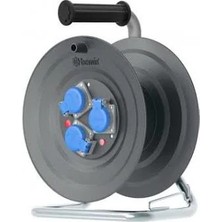 Bemis BM9-3305-0000 ,3X16A/220VAC Priz 50MT Kablo Için Metal Uzatma Makara