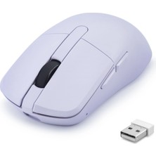 Aslanoğlu Store Ergonomik Dual Mode Kablosuz Mouse 6200 Dpi Lila Renk