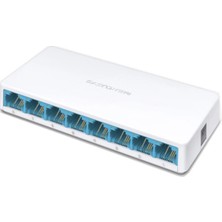 Aslanoğlu Store Kompakt 8 Port Ethernet Switch 10 100 Mbps Ofis Kullanımı