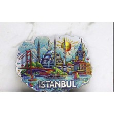 Aslanoğlu Store Temalı Magnet 7x7 cm Dekoratif (Istanbul Model)