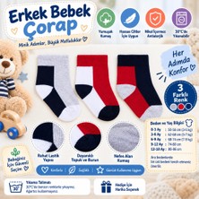 Aslanoğlu Store Bebek Çorap Gri Melanj 1 Adet
