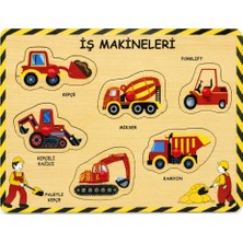 Aslanoğlu Store Işlevsel Ahşap Tutmalı Iş Makineleri 1 Adet