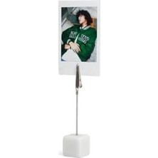 SBN - Store Prime Mini 12 Beyaz Fotoğraf Makinesi-20'li Film-Kıskaçlı Resim Standı ve Silikon Kılıf Seti