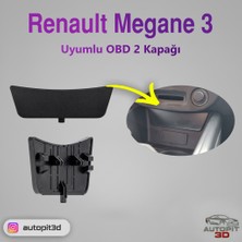 AutoPit 3D Renault Megane 3 Uyumlu Obd 2 (Orta Konsol Yuvası) Kapağı