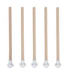 SBN - Store Prime 5'li Pürüzsüz Ahşap Kuş Tüneği 25 cm