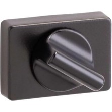 SBN - Store Prime RO15 Kapı Kolu Rozeti Wc Siyah Renk Tek Ebat RRO15W Al6