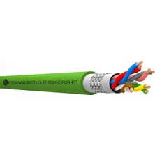 Birtaş EF659X-C-PUR-JZ-4X2X0.25 ,kesit 0.25MM² 8-Damar/çok Telli 1mt Blendajlı Ağırşart Hareketli Pur Kablo