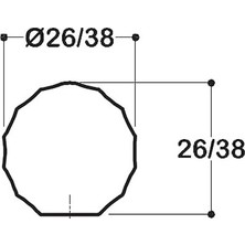 SBN - Store Prime Altın Rengi 26 mm Tek Delikli Kulp