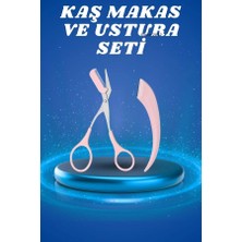 Aslanoğlu Store Şık Tasarımlı Kaş Usturası ve Makası Seti