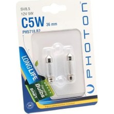 SBN - Store Prime Photon Ampul C5W 12V 36MM. Sofit 2'li Blister Minyatür Pht PH5718 B2