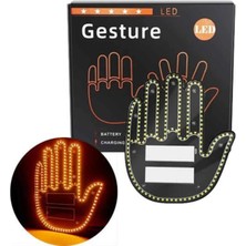 Aslanoğlu Store Uzaktan Kumandalı El Işareti 176 LED Ampul ile Araç Camı Için