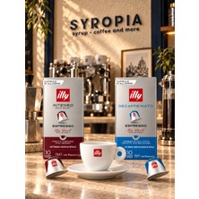 illy Nespresso Original Uyumlu Kapsül Kahve Seti – Intenso ve Kafeinsiz, 20 Kapsül + Fincan