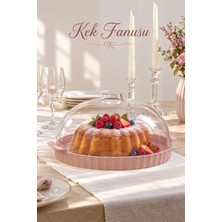 Okyanus Home Coliseum Pudra Yuvarlak Kek - Pasta Fanusu