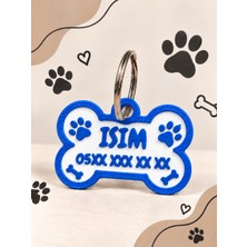 TATLI Kişiye Özel Kedi Köpek Kemik Künye Isimlik