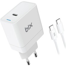 SBN - Store Prime Bix BXUC65FTA 65W Pd Typ-C Girişli Pro/air Şarj Cihazı, MacBook Air/pro 13/14/15/16 Inç LED Göstergeli ve Tüm Type-C Cihazlarıyla Uyumlu 2 Metre