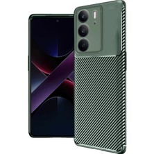Mabelme Store Realme C75 4g Uyumlu Auto Focus Karbon Kapak - Koyu Yeşil