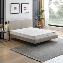 Yataş Visco Sense Comfort Yatak, Savana Başlıklı Karyola 3'lü Set - Bej
