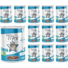 SBN - Store Prime Prostar Yetişkin Kedi Balıklı ve Jöleli Konserve Mama 400 gr x 12 Adet
