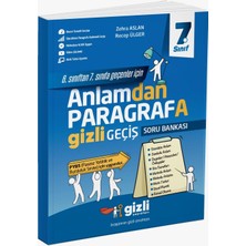 Gizli 7. Sınıf Anlamdan Paragrafa Gizli Geçiş Gizli Yayınları