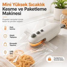 Belirtilmemiş Type-C Şarjlı Mini Poşet Yapıştırıcı Manyetik Taşınabilir Paketleme Cihazı