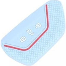SBN - Store Prime Parça Deponuz (1062) Mk8 Silikon Anahtar Kılıf (Açık Mavi) Golf 8 ile Uyumlu