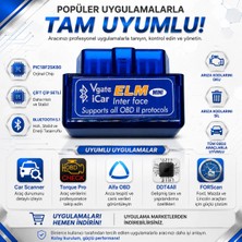 Vgate İcar Fiat Egea Linea Doblo Fiorino Marea Albea Palio 500 Stilo Uyumlu Elm Arıza Tespit Cihazı