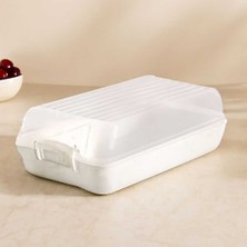 Birsence Şeffaf Kapaklı Buzdolabı Organizeri 320X183X103 mm