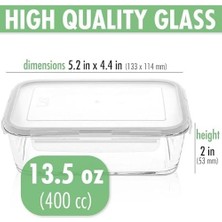 SBN - Store Prime Lav Fresco Tekli Saklama Kabı, 400 Cc, Cam