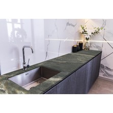 SBN - Store Prime Tezgah Üstü Kaplama Folyosu Mutfak Tezgahı Kaplama Doğal Mermer Doku 70 cm x 3 Metre