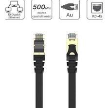SBN - Store Prime Unitek C1897BK Ethernet Yassı Kablo Cat.7 2 M | Altın Kaplama Fiş |%100 Bakır Tel | Sstp - Çift Korumalı Bükümlü Çift Yapı | 10 Gbaset ile Uyuml