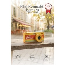 Vionna Torima Life Dijital Kamera Selfie Video Vlog Kamerası Mini Fotoğraf Makinesi CMR47 Sarı
