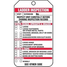 SBN - Store Prime Accuform TRS340PTP Merdiven Durum Etiketi, Merdiven Denetimi - “ınspect Unit Carefully Before Signing Inspection ”, 14,61 x 8,26 x 0,04 cm Kalın