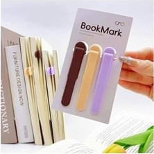 SBN - Store Prime 3 Adet Otomatik Kitap Ayracı Silikon, Okumak Için Kitap Işaretleri Akıllı Ayraç