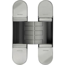 SBN - Store Prime Gizli Menteşe 130X30 mm Parlak Nikel Renk Tek Ebat HG107HT01 Pn
