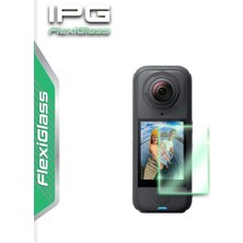INSTA360 X4 Air Camera Için Ipg Flexiglass Ekran Koruyucu (2 Adet), 9h Esnek Fiberglass Ekran Koruma Filmi, Pürüzsüz Cam Yüzey