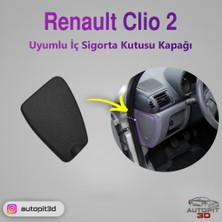 AutoPit 3D Renault Clio 2 Uyumlu Iç Sigorta Kutusu Kapağı