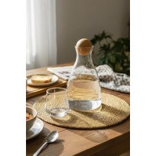 SBN - Store Prime Ahşap Kapaklı 1.7 Litre Cam Sürahi - GPH59-2A