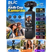 Azurtech Blıc BLM-107 Pro++ Akıllı Cep Kamerası 2k 5mp 270° Gimbal 1.44” Ekran 1000MAH