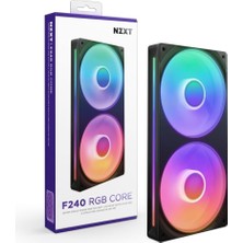 SBN - Store Prime Nzxt F240 Rgb Çekirdek - 2 x 120MM Rgb Fanlı 240MM Tek Çerçeve Fan Ünitesi - Hız ve Aydınlatma Kontrolü - Yüksek Statik Basınç ve Hava Akışı - A