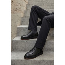 Ziya, Erkek Hakiki Deri Ayakkabı 1631071Z24049 Siyah
