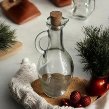 SBN - Store Prime 500 ml Cam Yağdanlık & Sirkelik – Şık Tasarım, Kolay Tutma Sapı ve Mantar Kapak, Yağ ve Sirke Sunumu Için Mükemmel