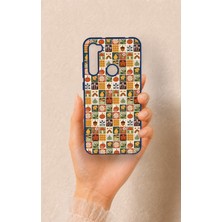 Vip Case Redmi Note 8 Uyumlu Sonbahar Temalı Patchwork Desenli Silikon Kılıf