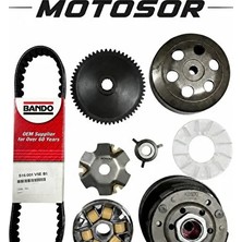 Arora Cappucino 50 cc 80 cc Monero Ön Varyatör + Arka Debriyaj +723X17.5X28 Set
