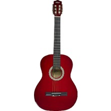 Aiersi SC040 3/4 Sap Ayarlı Kırmızı Klasik Gitar